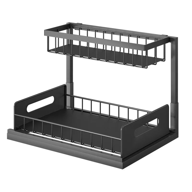 New Design Muti-functional Under Sink Organizer With Sliding for Kitchen Sink Organizer Storage Rack