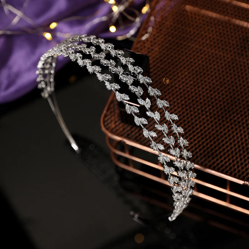Hair Beads for Brides Crowns and Simple Tiaras Crystal Wedding Hair Accessories  Rhinestone Headpiece for Women BC6869