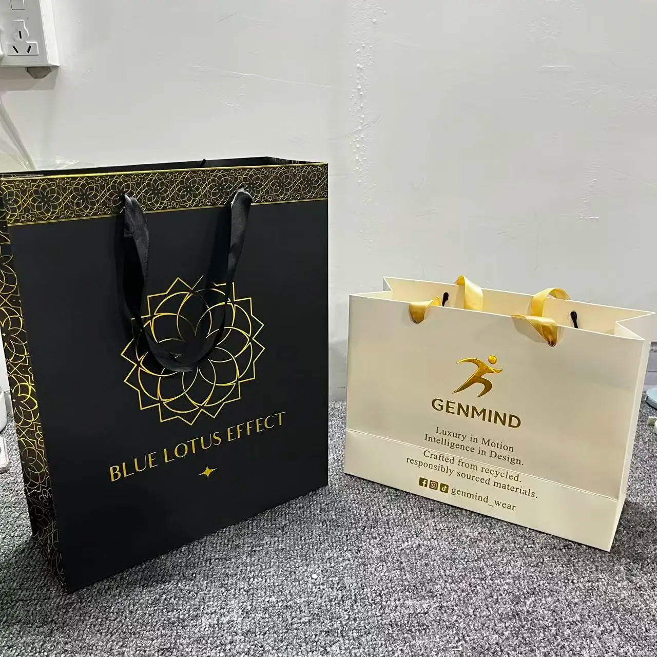 Custom Colored Paper Bags  Unique Design  Brandable at a Budget Friendly Cost