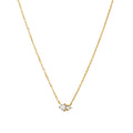 Wholesale Jewelry Stores 925 Sterling Silver 18k Gold Plated Cubic Zircon Necklace for Women