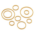 20Pcs Stainless Steel Gold Color Screw Thread Circle for DIY Jewelry Findings Necklace Hoop Earrings Making Wholesale
