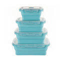 High Quality Silicone Food Packaging Foldable Storage Box with Easy Clean Multifunction Design for Microwave Refrigerator Use