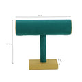 BB-DJ160 European Retro Style Green Brushed Leather Jewelry Display Holder Stylish Bracelet Ring Storage Container