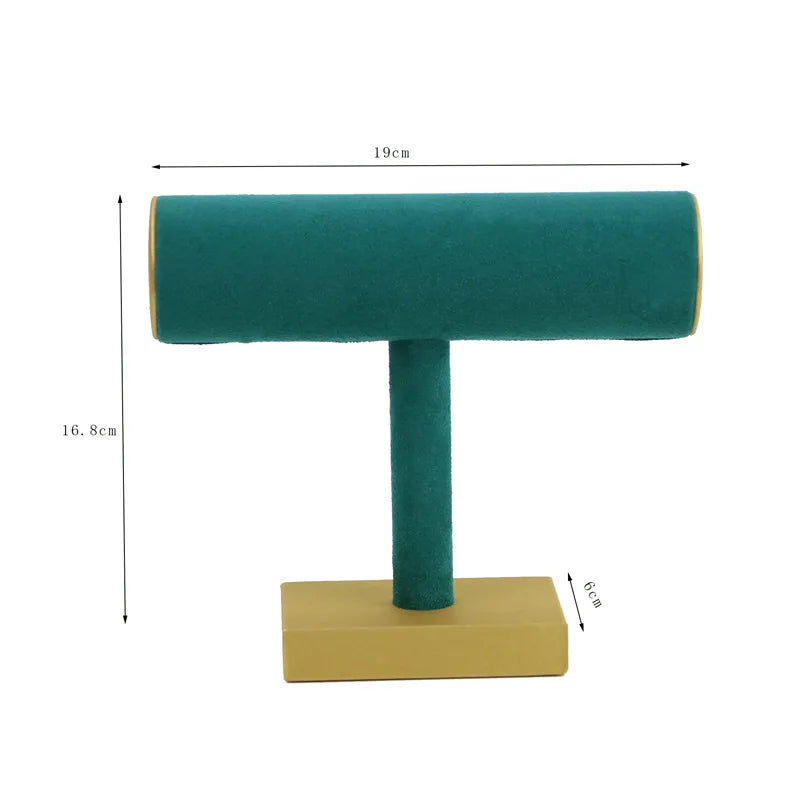 BB-DJ160 European Retro Style Green Brushed Leather Jewelry Display Holder Stylish Bracelet Ring Storage Container