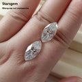 Starsgem White DEF Color VVS Clarity Synthetic Lab Created Moissanite Marquise 1 Ct