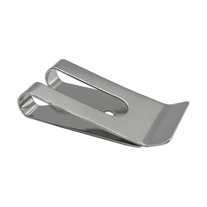 Custom Metal Stainless Steel Seat Safety Spring Holster Belt Clip with Hole