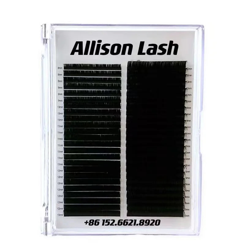 Premium XL Eyelash Tray Customized Individual Lashes 48 Rows Eyelashes Extensions Supplier at Wholesale Price 0.03mm 0.05mm