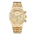 2022 New Luxury Sport Fashion Antique Casual Solid Stainless Steel Band Quartz Chronograph Crystal Men's Waterproof 40mm Watch
