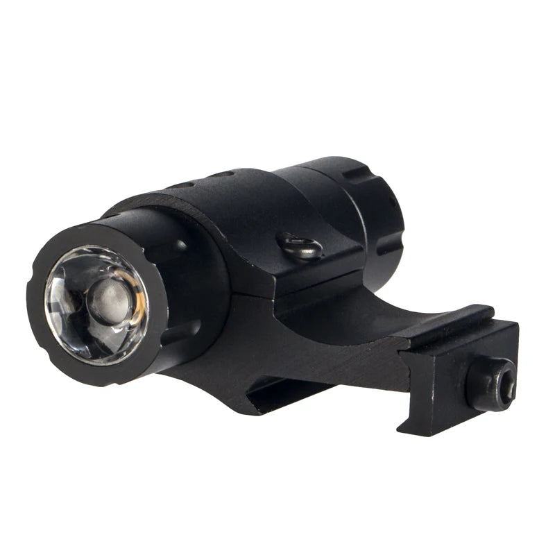 Focuhunter MZJ-FLS-0003 Tactical Metal Flashlight LED-XPE 100 Lumens Remote Pressure Switch Waterproof O-Ring Seals Angled