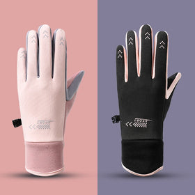 Custom Outdoor Motorcycle Bike Riding Touch Screen Women Sport Winter Gloves