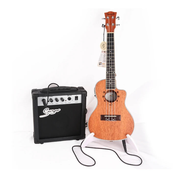 E-shop Popular Musical Instrument Gift Naneki Brand Wholesale Service Uke Factory Electric Concert Ukulele