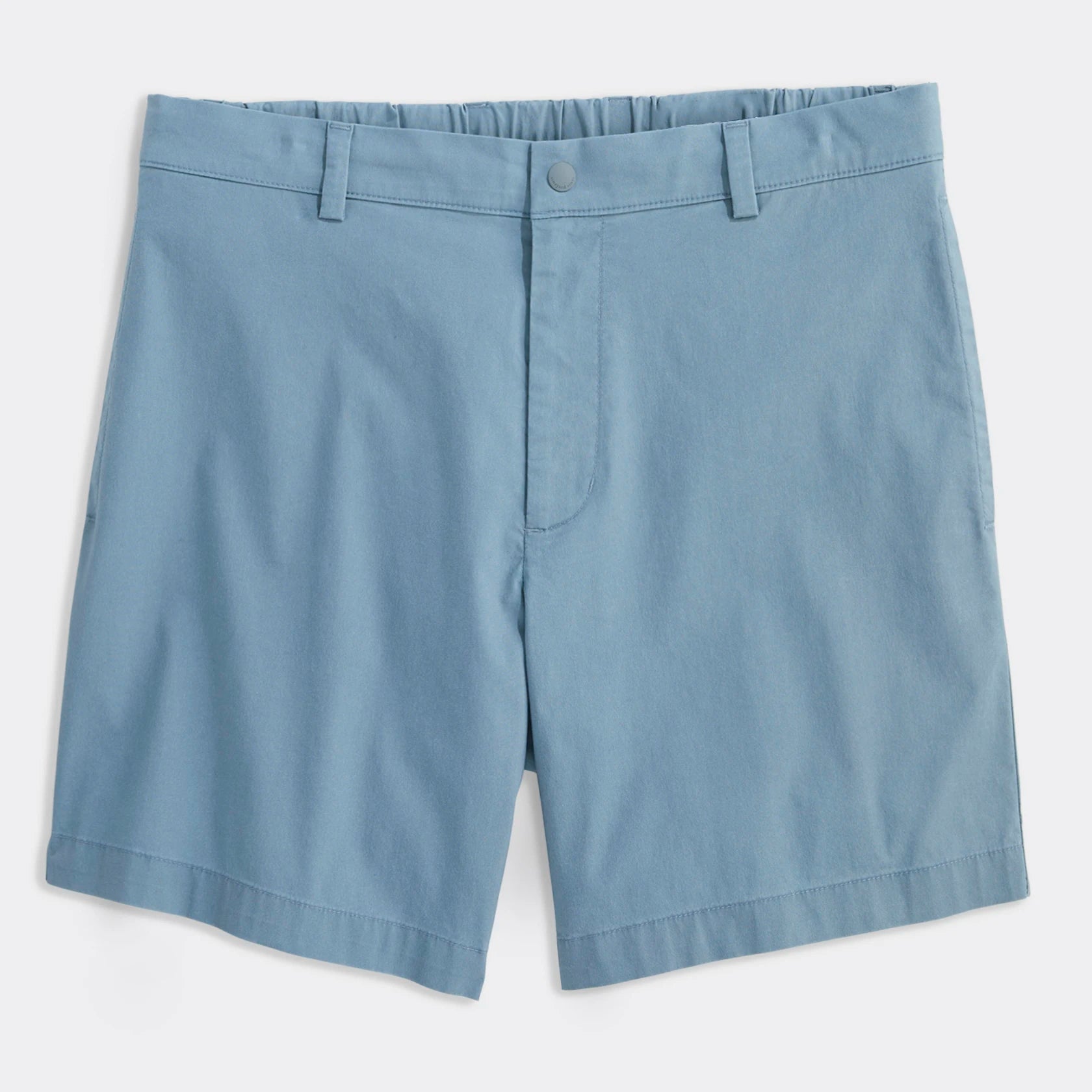 Custom Men's 7 Inch Washed Lightweight Shorts Elasticated Waistband Zip Fly Shorts