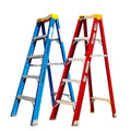 Foldable Industrial 5-Step Fiberglass FRP Ladder with 150kg Capacity CE Certified for Modern Exterior Use