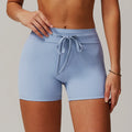 Women's High-Waisted Fitness Pants European American Cloud-Sense Hip-Lifting Yoga Shorts Breathable 5034 Sports Shorts