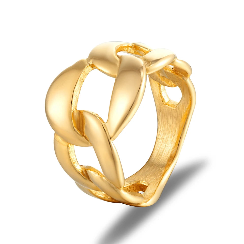 Fashion Women Jewellery Titanium Steel Material Knot Not Adjustable Opening Rings