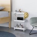 Houseware Kitchen Cart Storage 3-Tier Slim/Super Narrow Shelves with Hook