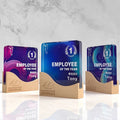 Glass Trophy Square K9 Optical Crystal Awards With Wooden Base Color Printing Customized
