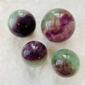 Wholesale natural polished crystal ball healing watermelon fluorite sphere