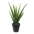 Dongguan Suppliers Wholesale Mini Faux Succulent Plant Fake Greenery Indoor Tabletop Plant Artificial Aloe Vera for Sale in Pot