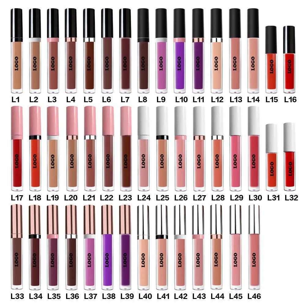 Wholesale Nude Waterproof Private Label Liquid Custom Matte Lipstick Makeup High Pigment Lip Glaze MegaBDM