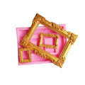 Diy Fondant Baking Molds Vintage Photo Frame Silicone Mold for Cake Decoration