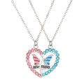 New Friendship Necklace Women Alloy Love Rainbow Necklace Set Personality Good Friends Friendship Necklace for Girls