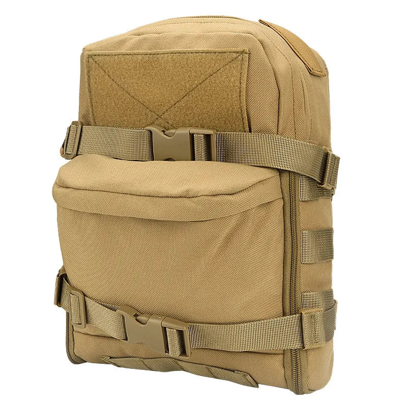 Tactical Small MOLLE Hydration Pack Outdoor Water Bladder Carrier Pack for Vest Backpack-Tan