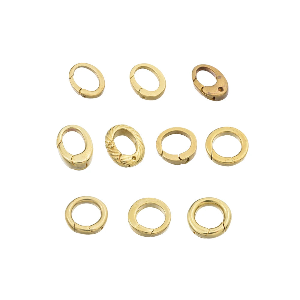 Jewelry Finding Components Gold Filled Casting Brass Big Lobster Claw Clasp for DIY Large Charm Pendant Wholesale