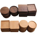 Wholesale Sublimation Blank Bulk Round square Wooden Beech Walnut Wood Coasters