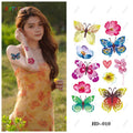 Butterfly Tattoos Temporary for Kids Women Colorful & Waterproof Butterfly Temporary Stickers for Party Favors Gifts Decoration