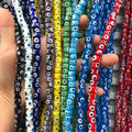 Colorful Glaze Glass Evil Eyes Beads  Opaque Color Charm Glass Beads for Jewelry Making