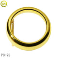 Custom Belt Buckle Strap Hardware Round Shape Shiny Gold Metal Adjustable Buckle Design for Women Waist
