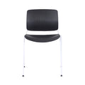 Wholesale Cheap Modern Stackable Plastic Dining Chair with Metal Legs for School and Workshop Use