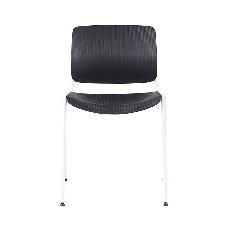Wholesale Cheap Modern Stackable Plastic Dining Chair with Metal Legs for School and Workshop Use
