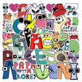 E-50 Pcs  Alphabet Lore Alphabet Legend Graffiti Stickers Packs for Decorate Party Water Cup Phone case Waterproof