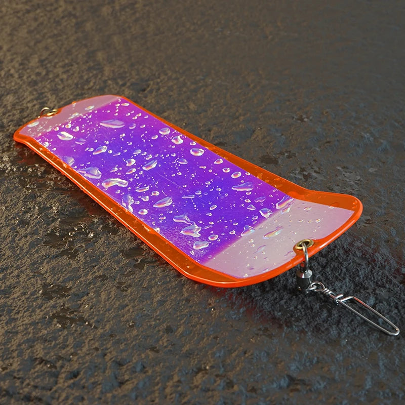 Selco Trolling Fishing Lures Diving Flash Board Swivel Luminous Board Flasher Bait Swim Fishing