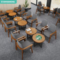 Modern Customization Restaurant Solid Wooden Legs Square Table Furniture Leisure Coffee Table and Chairs Sofa Sets Furniture