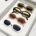 LBAshades 50400 Rectangle Sunglasses 2024 Custom Fashion Designer Vintage Narrow Frame Shades Gafas De Sol