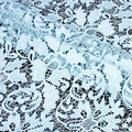 Luxury Sky Blue Heavy Embroidered Water Solulble Lace Embroidery Dress Lace Fabric