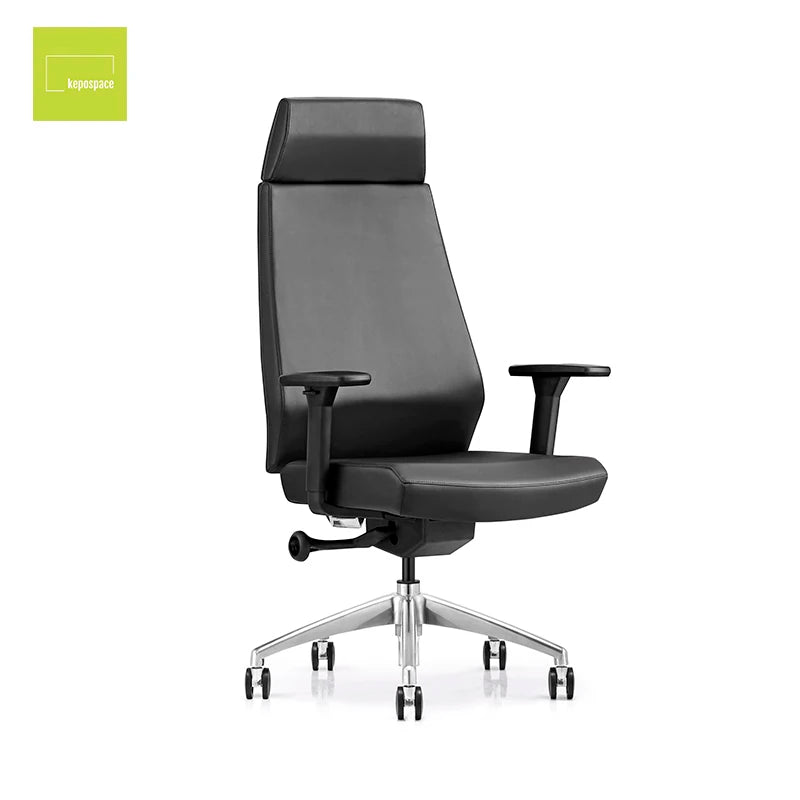 KEPO Furniture Executive Chair Furniture Boss Revolving Chairs Headrest Armrest Leather Boss Office Chair With Wheel
