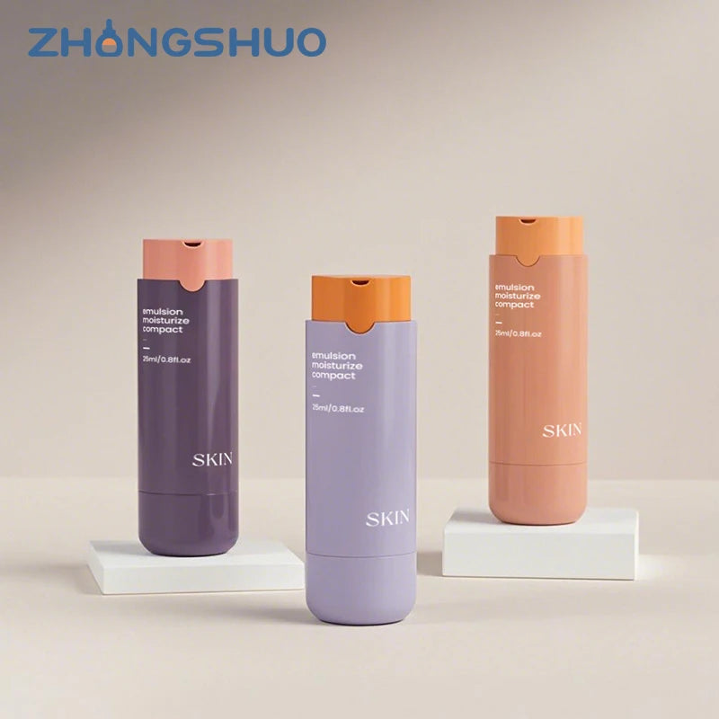 Unique 25ml 45ml Twist-Up Airless Cosmetic Pump Bottle Custom Colorful Plastic Lotion Bottles Packaging for Skincare