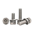 Customized Weier Stainless Steel Metric M2-M16 Hex Head Combined Screw with Zinc Finish and Standard Washer Set
