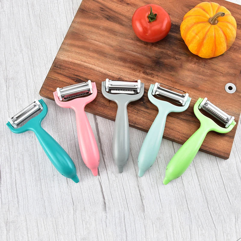 Multifunction Dolphin Shape Julienne Peeler Vegetable Peeler Double Planing Grater Kitchen Accessories Cooking Tools