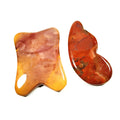 2026 Latest Arrival Gua Sha Spiky Mookaite jasper Customized logo Scraping Board Plate Spiky Guastone Mini Face Tool