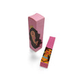 Handmade Pink Lip Gloss Tubes with Foldable Art Paper Boxes Custom Logo & Label Options Matte Finish Cosmetic Gift Packaging