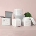 Factory Stock Elegant White Square 30ml and 50ml Bottles for Eye Cream Facial Mask New Facial Cream Jars for Skin Care Lotion