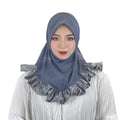 Modest Classic Shawl Muslim Chiffon Jersey Soie De Medine Solid Color Fashion Scarf Malaysia Arab Tube Instant Amira Hijab