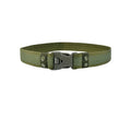 Factory Wholesale Custom Security Tactical PU Nylon Fashion Olive Green Men Women 130CM Custom Logo Fabric Belts