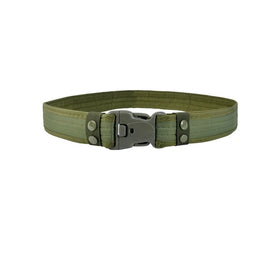 Factory Wholesale Custom Security Tactical PU Nylon Fashion Olive Green Men Women 130CM Custom Logo Fabric Belts