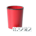 Factory Wholesale Custom Gambling Faux Leather Dice Cup Set Soft Velvet Dice Set for Entertainment Products